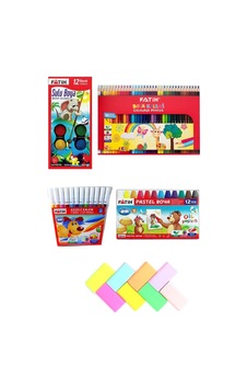 Kuru Boya 36'li + Sulu Boya + Kuru Boya + Pastel Boya + Pastel Silgiler Yeni Sezon Kırtasiye Seti Diğer Kuru Boya 36'li + Sulu Boya + Kuru Boya + Pastel Boya + Pastel Silgiler Yeni Sezon Kırtasiye Seti Diğer