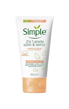 Simple Protect & Glow 2'si 1 Arada Işıltılı & Temiz 150 ML Simple Protect & Glow 2'si 1 Arada Işıltılı & Temiz 150 ML