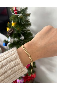 Kadın 14k Xuping Gold Çelik Vip Özel Seri Bileklik Pul Bileklik Altın Kadın 14k Xuping Gold Çelik Vip Özel Seri Bileklik Pul Bileklik Altın