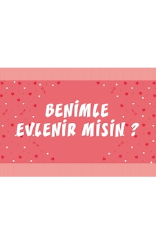 Pembe Benimle Evlenirmisin Afişi 200x100