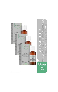 Venatura Vitamin D3 Ve Menaquinon 7 Takviye Edici Gıda 3 x 20 ML Venatura Vitamin D3 Ve Menaquinon 7 Takviye Edici Gıda 3 x 20 ML