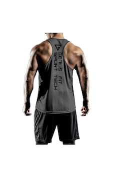 Genius Store Erkek Dry Fit Y-back Gym Fitness Sporcu Atleti Genıus-fıt Füme Genius Store Erkek Dry Fit Y-back Gym Fitness Sporcu Atleti Genıus-fıt Füme