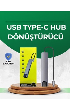 Type C Dönüştürücü 2 Usb3.0, Sd/ms, 4k Hdmi & Rj45 Ile Profesyonel Kullanım Type C Dönüştürücü 2 Usb3.0, Sd/ms, 4k Hdmi & Rj45 Ile Profesyonel Kullanım