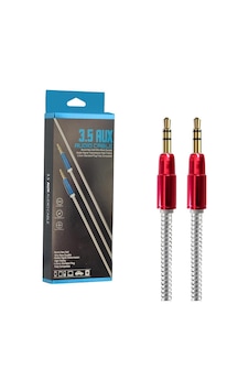 Aux Kablosu 3.5mm Metal 1.2mt Escom Xf-08 Aux Kablosu 3.5mm Metal 1.2mt Escom Xf-08