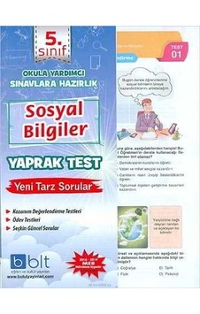 Bulut Yayınları 5.Sınıf Sosyal Bilgiler Yaprak Test