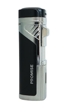 Dört Torch Pürmüz Siyah-gümüş Puro Çakmağı Dört Torch Pürmüz Siyah-gümüş Puro Çakmağı