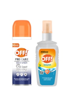 Johnson Off Pro Care Kene Sinekkovar Vücut Spreyi 100ml + Sivrisinek Kovar Vücut Losyonu 100ml Johnson Off Pro Care Kene Sinekkovar Vücut Spreyi 100ml + Sivrisinek Kovar Vücut Losyonu 100ml
