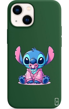 Apple Uyumlu iPhone 13 Yeşil Lansman Kılıf Baby Stich Apple Uyumlu iPhone 13 Yeşil Lansman Kılıf Baby Stich