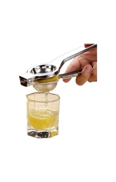 Mutfakta Kullanımına Uygun Paslanmaz Çelik Limon Sıkacağı Açık Bej