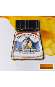 Winsor & Newton Çini Mürekkebi 14Ml - Canary Yellow Winsor & Newton Çini Mürekkebi 14Ml - Canary Yellow
