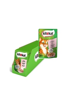 Kitekat Somonlu Yaş Kedi Maması Pouch 85 Gr X 28 Adet Kitekat Somonlu Yaş Kedi Maması Pouch 85 Gr X 28 Adet