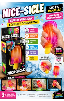 Nice-sicle Dondurma Squishy Oyuncak Süper Yumuşak Sıkılabilir Stres Oyuncağı Turuncu Nice-sicle Dondurma Squishy Oyuncak Süper Yumuşak Sıkılabilir Stres Oyuncağı Turuncu