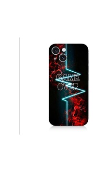 Apple Uyumlu iPhone 15 Plus Oyun Bitti Desenli Silikon Kılıf Silikon