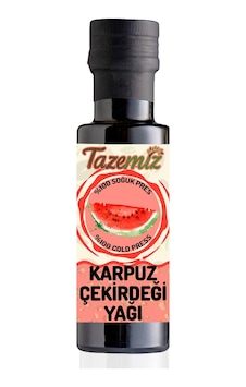 Tazemiz Karpuz Çekirdeği Yağı Soğuk Pres 100 ML Tazemiz Karpuz Çekirdeği Yağı Soğuk Pres 100 ML