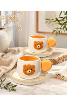 2 Kişilik Bear Porselen Kahve Fincanı Takımı 90 Ml-7485 Çok Renkli 2 Kişilik Bear Porselen Kahve Fincanı Takımı 90 Ml-7485 Çok Renkli
