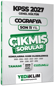 Yediiklim 2027 Kpss Genel Kültür Coğrafya Konularına Göre Tamamı Çözümlü Son 11 Yıl Çıkmış Sorular Yediiklim 2027 Kpss Genel Kültür Coğrafya Konularına Göre Tamamı Çözümlü Son 11 Yıl Çıkmış Sorular