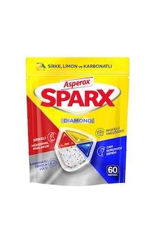 Asperox Sparx Bulaşık Tableti 60'lı 3'lü Paket Asperox Sparx Bulaşık Tableti 60'lı 3'lü Paket