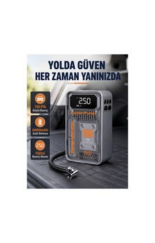 Novento Şarjlı Kablosuz Hava Pompası 150 Psı Basınç, Led Ekran Ve 6000mah Batarya