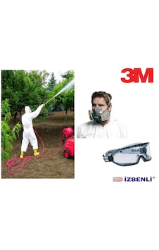 3m 6200+a2 Tarım İlaçlama İçin Yarım Yüz Gaz Maskesi Filtre İle Birlikte +goggle Gözlük 3m 6200+a2 Tarım İlaçlama İçin Yarım Yüz Gaz Maskesi Filtre İle Birlikte +goggle Gözlük