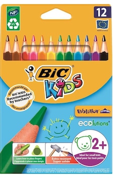 Bic Evolution Üçgen Jumbo Boya Kalemi 12'li Paket Bic Evolution Üçgen Jumbo Boya Kalemi 12'li Paket