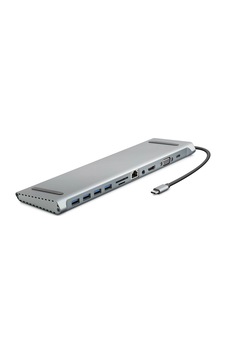 Gri Type-c 3.0 Hub 11 Port 4k Hdmı Ve Vga Bağlantı Gri Type-c 3.0 Hub 11 Port 4k Hdmı Ve Vga Bağlantı
