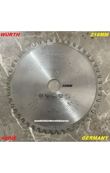 Wurth 216mm Elmas Testere Sunta Mdf Kesici Alüminyum Profil Kesme Testeresi 48t Wurth 216mm Elmas Testere Sunta Mdf Kesici Alüminyum Profil Kesme Testeresi 48t
