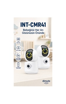 Int-cmr41 2mp Çift Lens Bebek Kamerası 2 Yönlü Ses, Mobil Uygulama Destekli Güvenlik Kamerası - 825457699