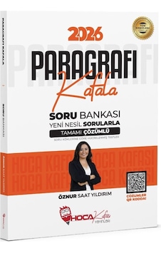 2026 Kpss Tyt Ales Dgs Paragrafı Kafala Soru Bankası Çözümlü - Öznur Saat Yıldırım Hoca Kafası Yayınları 2026 Kpss Tyt Ales Dgs Paragrafı Kafala Soru Bankası Çözümlü - Öznur Saat Yıldırım Hoca Kafası Yayınları