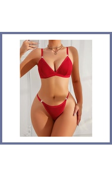 Bezos Kadın Kırmızı Mayo Bikini 5184 Beden: L/xl Renk: Kırmızı Dlra