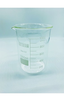 Cam Beher Dereceli Borosilikat 1000ml - 2 Adet Cam Beher Dereceli Borosilikat 1000ml - 2 Adet