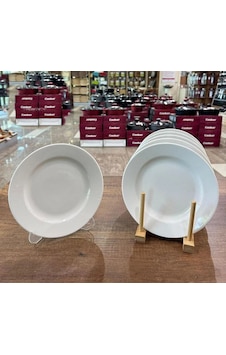 Cooker Beyaz Renk Porselen Pasta Tabağı 19 Cm 6'lı Cooker Beyaz Renk Porselen Pasta Tabağı 19 Cm 6'lı