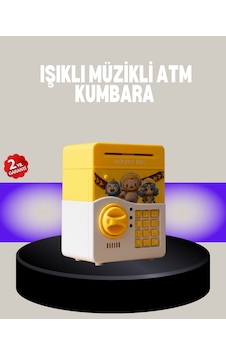 Sarı Şifreli Eğitici Çocuk Kumbarası Otomatik Para Girişli - Lisinya Sarı Şifreli Eğitici Çocuk Kumbarası Otomatik Para Girişli - Lisinya