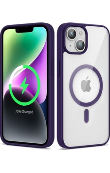 Apple Uyumlu iPhone 13 Kılıf M-safe Wireless Şarj Özellikli Silikon Zore Ege Kapak Derin Mor Apple Uyumlu iPhone 13 Kılıf M-safe Wireless Şarj Özellikli Silikon Zore Ege Kapak Derin Mor