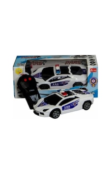 Kumandalı Polis Arabası Rc Police Car Beyaz