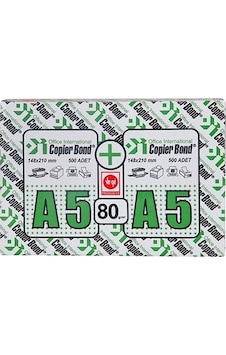 Copier Bond A5 Fotokopi Kağıdı 80Gr-500 Li 1 Koli 10 Paket Copier Bond A5 Fotokopi Kağıdı 80Gr-500 Li 1 Koli 10 Paket
