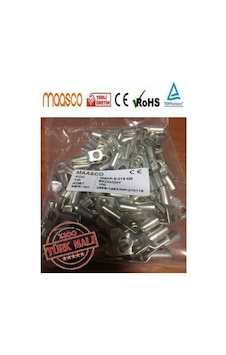 25 Adet maasco SKP (Bakir Pabuç) 10mm kabloye göre M8 delikli 25 Adet maasco SKP (Bakir Pabuç) 10mm kabloye göre M8 delikli