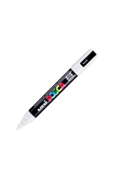 Uni-ball Posca Su Bazlı Marker Pc-5m Orta Beyaz Uni-ball Posca Su Bazlı Marker Pc-5m Orta Beyaz