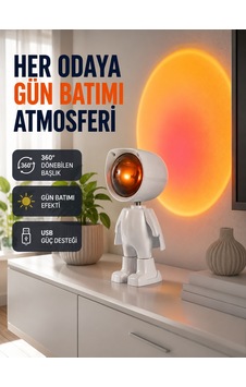 Loş Işıklı Şarjlı Ortam Lambası Kompakt Ve Portatif Yeni Nesil Çokrenkli