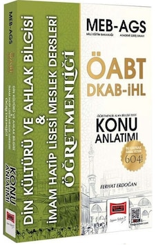Yargı Öabt Meb-ags Din Kültürü Ve Ahlak Bilgisi, İmam Hatip Lisesi Öğretmenliği Konu Anlatımı - Ferhat Erdoğan Yargı Yayınları