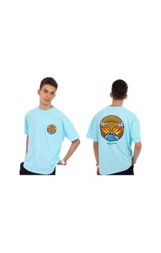 İrem Çocuk Giyim Erkek Çocuk Friend Yazı Önü Arkası Desenli Açık Mavi Oversize Tişört Açık Mavi İrem Çocuk Giyim Erkek Çocuk Friend Yazı Önü Arkası Desenli Açık Mavi Oversize Tişört Açık Mavi