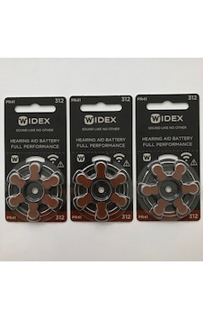 WİDEX İŞİTME CİHAZI 312 NUMARA PİL 3 PAKET WİDEX İŞİTME CİHAZI 312 NUMARA PİL 3 PAKET