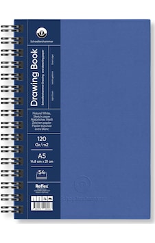Schoellershammer Drawing Pad Mavi Sert Kapak Çizim Defteri 120 Gr A5 54 Yaprak
