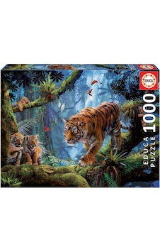 Educa Puzzle 1000 Parça Tigers In The Tree 17662 Educa Puzzle 1000 Parça Tigers In The Tree 17662