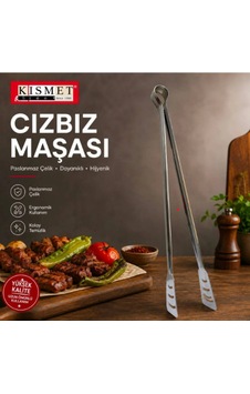 Paslanmaz Çelik Et Mangal Maşası 38 Cm