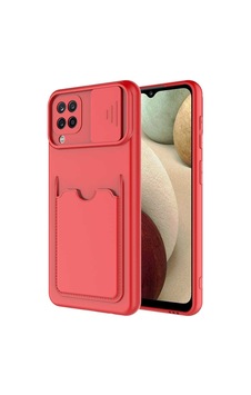 Zore Galaxy A12 Kılıf Nvth Kartix Kapak - Kırmızı Zore Galaxy A12 Kılıf Nvth Kartix Kapak - Kırmızı