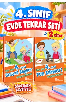 4. Sınıf Öğretmen Tavsiyeli Evde Tekrar Seti 2 Kitap- Fen Bilimleri Ve Sosyal Bilgiler Çalışma Kitabım 4. Sınıf Öğretmen Tavsiyeli Evde Tekrar Seti 2 Kitap- Fen Bilimleri Ve Sosyal Bilgiler Çalışma Kitabım