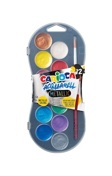 Carioca 12'li Metalik Sulu Boya 30mm Renkli Carioca 12'li Metalik Sulu Boya 30mm Renkli