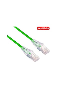 Lınkomm E34394 0.15 Mt. Cat6a 28awg 10gb 500mhz Utp Yeşil Patch Kablo