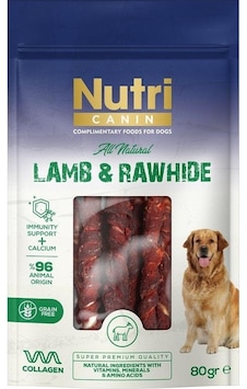 Nutri Canin Kuzu Eti Sarılı Kemik Small Köpek Ödülü 80 G Nutri Canin Kuzu Eti Sarılı Kemik Small Köpek Ödülü 80 G