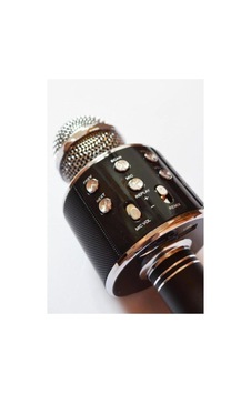 Şarj Edilebilir Telefon Ve Usb Bağlantılı Karaoke Mikrofon Siyah Siyah Şarj Edilebilir Telefon Ve Usb Bağlantılı Karaoke Mikrofon Siyah Siyah